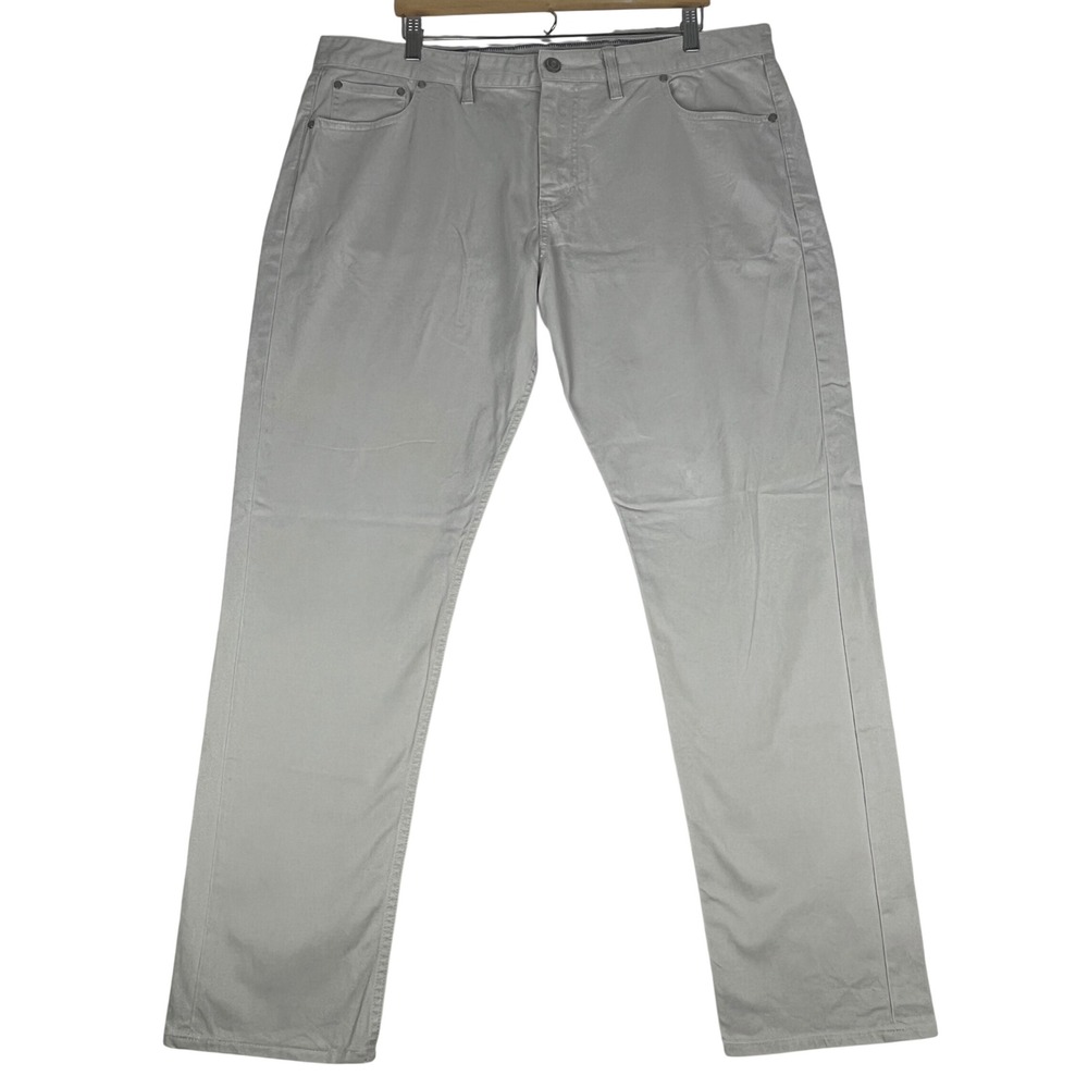 Vineyard Vines Pants Mens 40x32 Light Gray‎ 5-Pocket Cotton Stretch Straight Leg